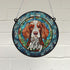 Weimaraner Personalised Stained Glass Effect Suncatcher